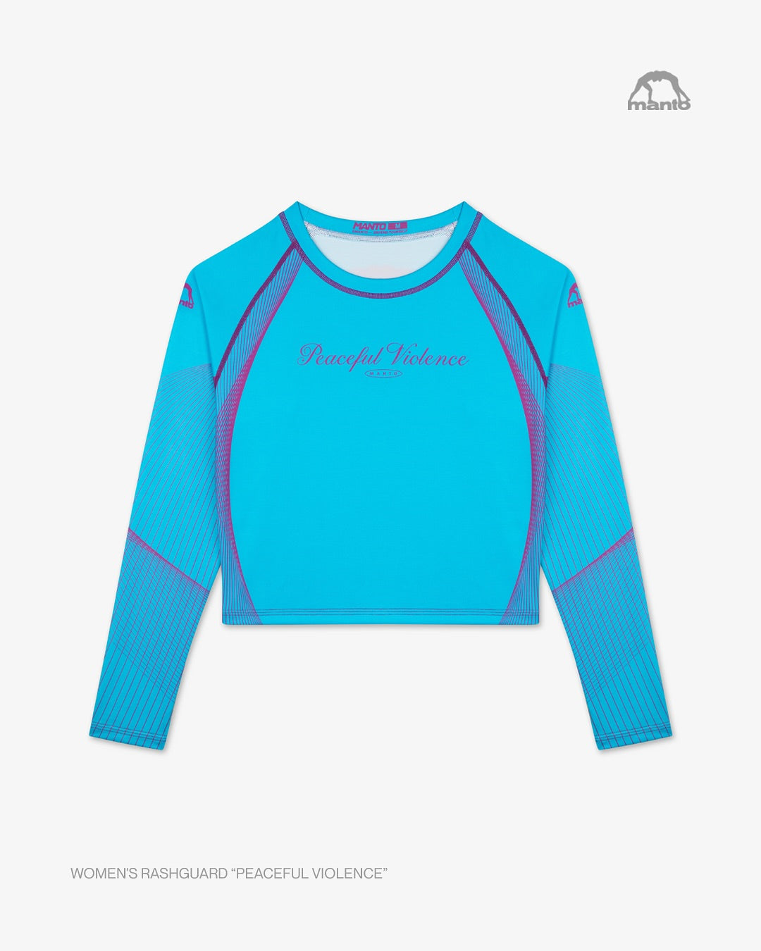 MANTO rashguard PEACEFUL VIOLENCE blue
