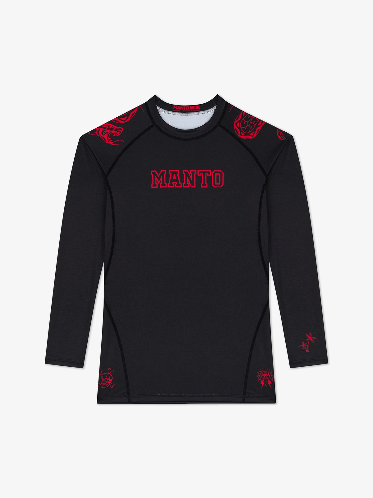 MANTO long sleeve rashguard MIKO black
