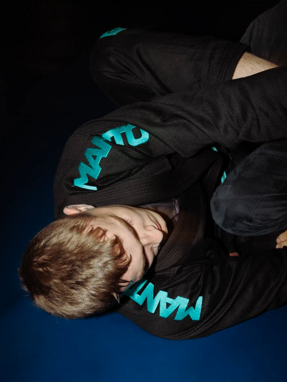 MANTO "X5" BJJ GI black - turquoise
