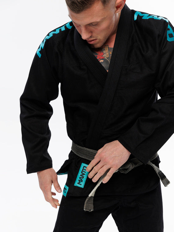 MANTO "X5" BJJ GI black - turquoise