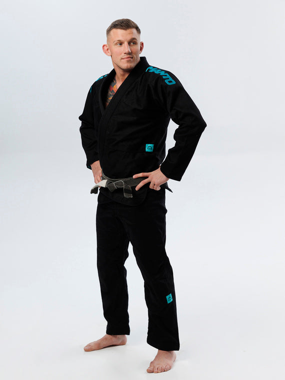 MANTO "X5" BJJ GI black - turquoise