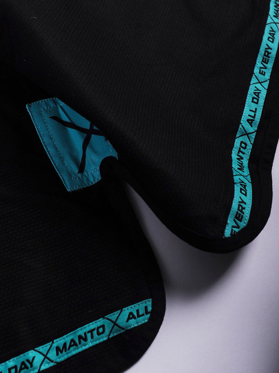 MANTO "X5" BJJ GI black - turquoise