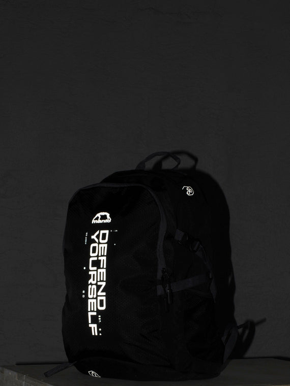 MANTO backpack CROSS black reflective