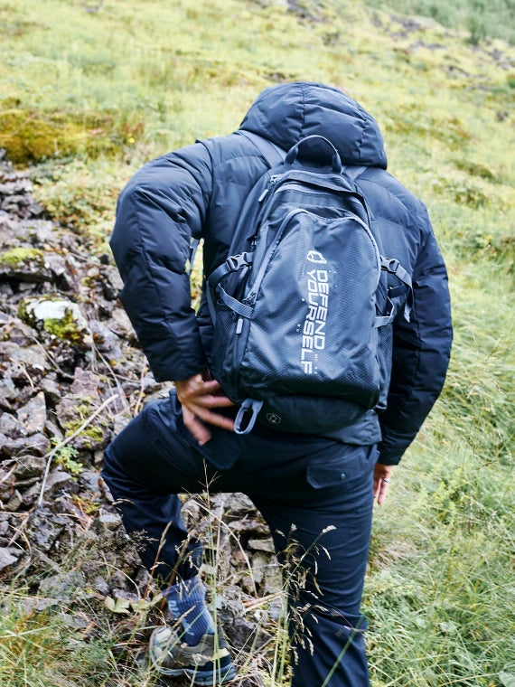 MANTO backpack CROSS black reflective